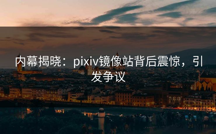 内幕揭晓：pixiv镜像站背后震惊，引发争议