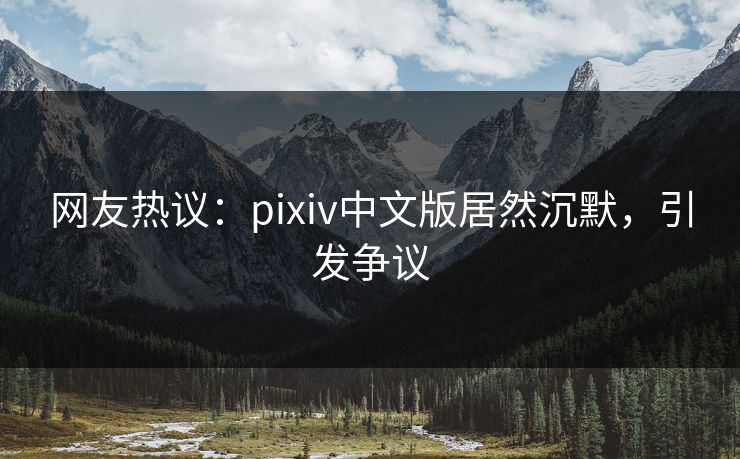 网友热议：pixiv中文版居然沉默，引发争议